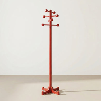 Porte manteau postmoderne rouge , Italie, 1980s