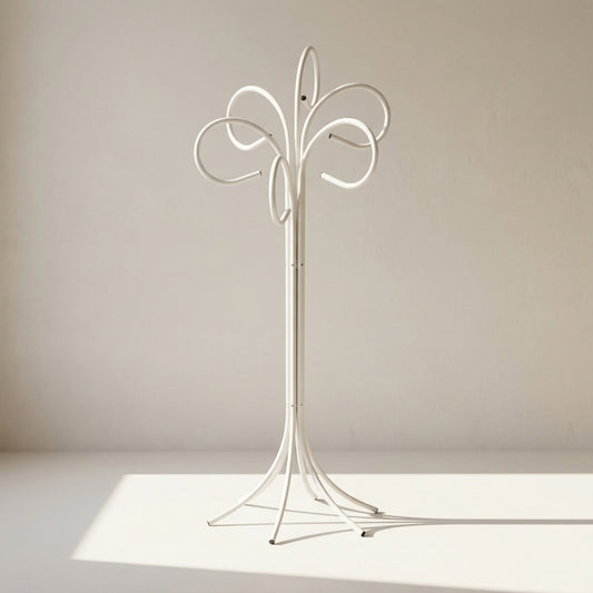 Porte manteau en métal laqué blanc, 1980